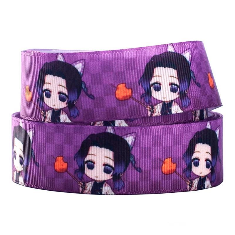 

10yards different sizes hot Japanese cartoon pattern printed grosgrain ribbon