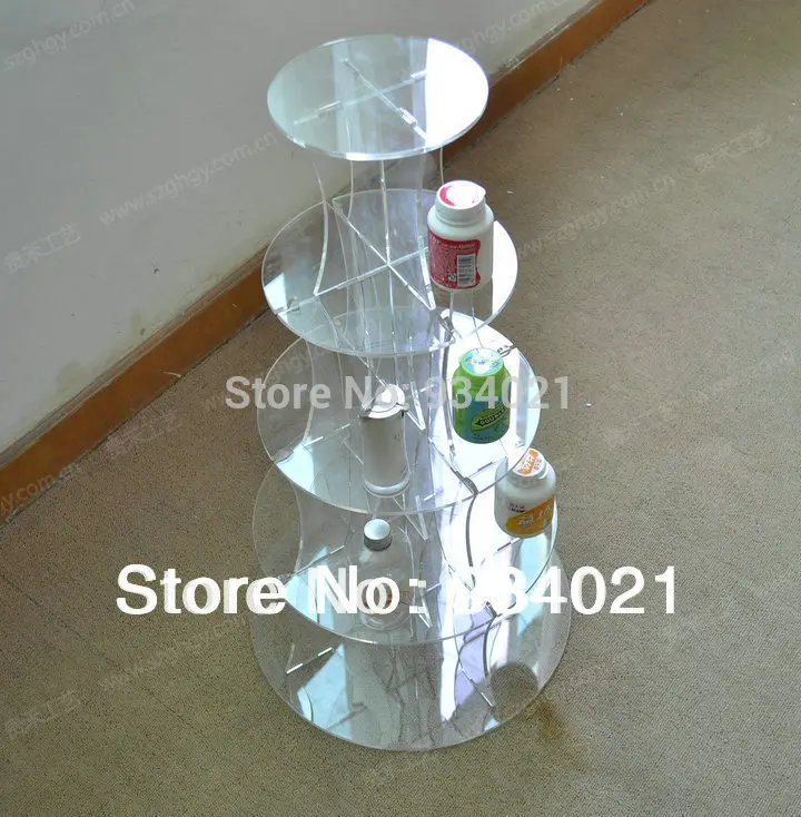 

Wholesale Clear 5 Tier Acrylic Wedding Cake Stands on Sale wedding decoration