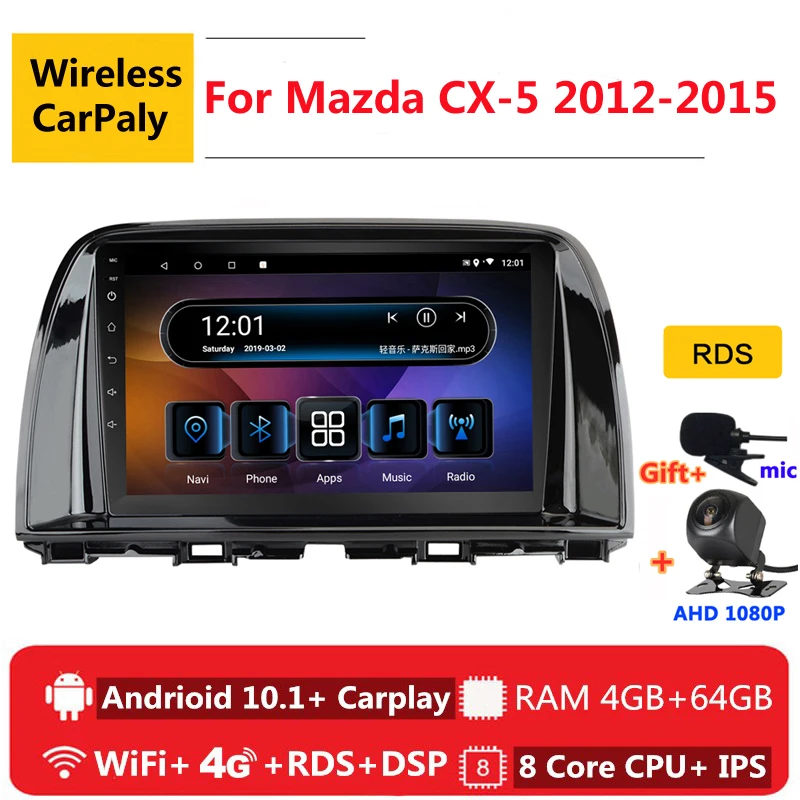 2 din 8 ядер android 10 автомобильное радио авто стерео для Mazda CX5 CX 5 2012 2013 2014 2015 навигация