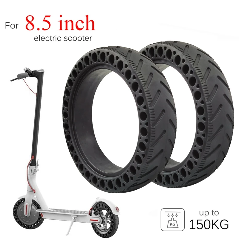 

8.5 inch Electric Scooter Honeycomb Shock Solid Tires Durable Rubber Solid Tires for Xiaomi M365/1S/Pro