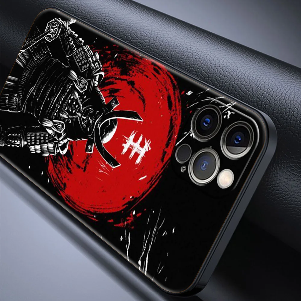 Японский чехол Samurai для Apple iPhone 13 12 Mini 11 Pro Max 7 8 мягкий телефона X XS XR 6 6S Plus SE 2020
