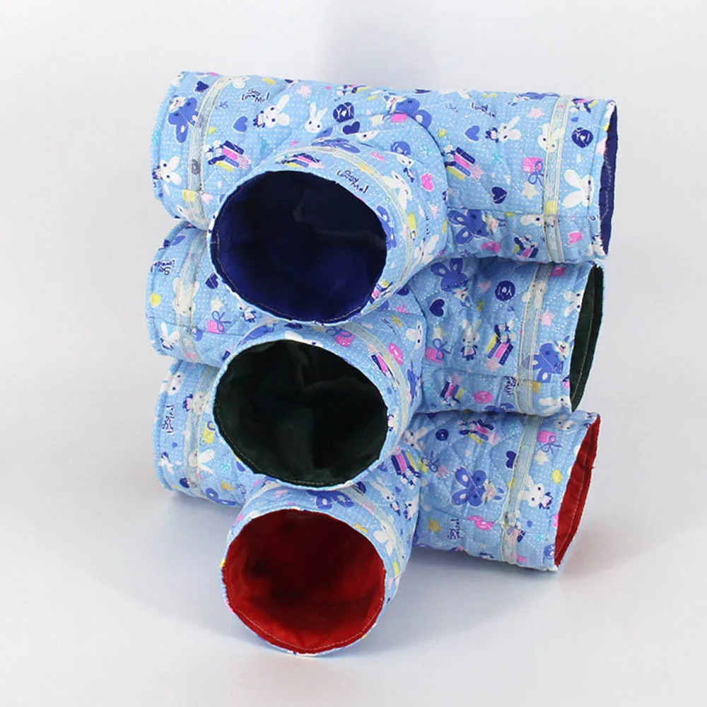 Туннель для кошек с 3 отверстиями складная обучающая игрушка домашних животных