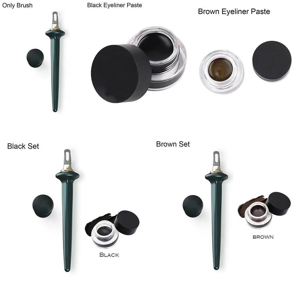 Косметическая подводка для глаз с защитой от пятен Жидкая стойкая водостойкая