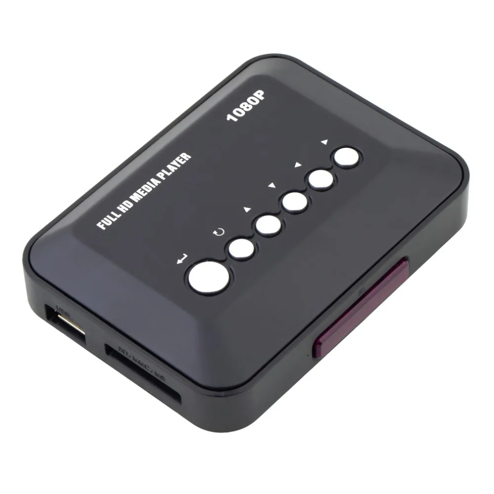 1 компл. 1080P ТВ видео SD MMC RMVB MP3 HD USB HDMI Мультимедийный Видео плеер коробка Новый
