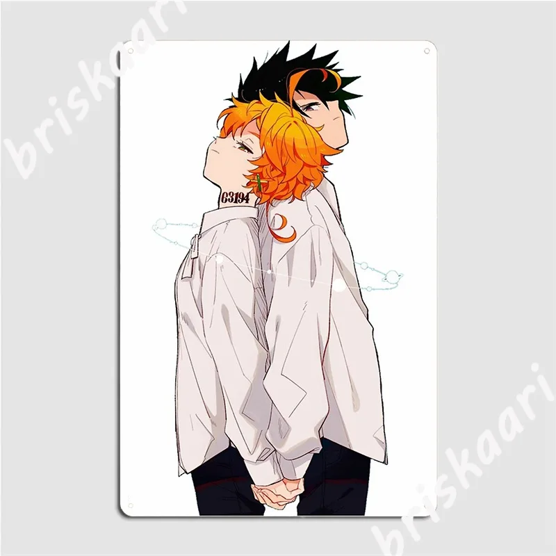 

The Said Neverland, милый Ray X Emma, металлический плакат на стену, настенная роспись, клубный бар, индивидуальные пластины, жестяной знак, плакат