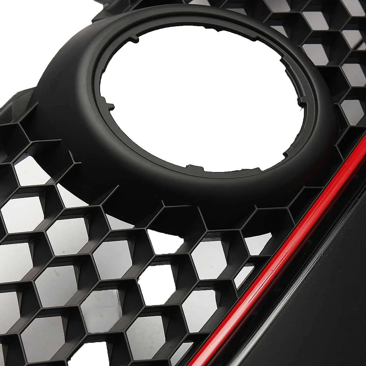 Автомобильная красная полоса передняя Центральная решетка гриль бампер черный с