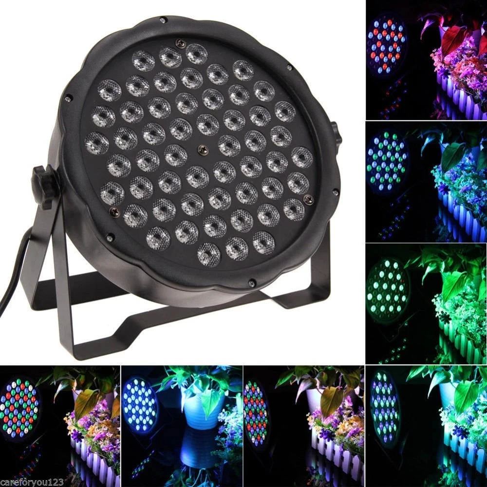 54LED Stage Light RGB PAR Sound Control DMX 512 DJ Suitable for Christmas Birthday Party | Освещение