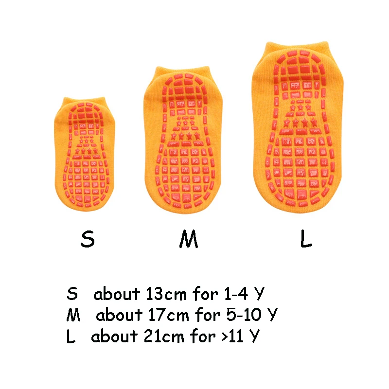 Non-slip Floor Socks Unisex Girl Boy Trampoline Socks Children Indoor Activities Socks Cotton Candy Color Soft Short Ankle Socks