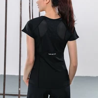 quick dry short sleeve sports t shirt gym clothes yoga shirt workout tops for women fitness