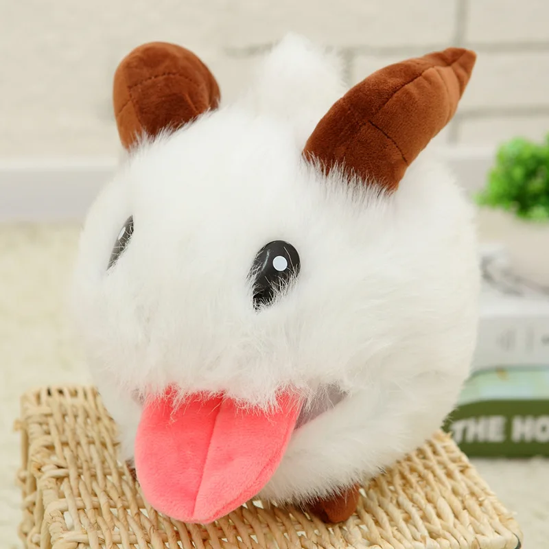 

30cm Cute Poro Game League Of Legends Limited Pual Plush Stuffed Toy Kawaii Toys White Mouse Cartoon Kids Soft Toy Cosplay Anime