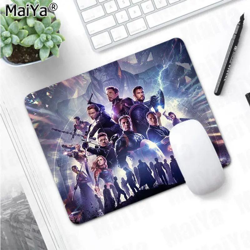 Not Lock Edge18x22cm Maiya высокое качество Мстители Endgame Marvel Ноутбук игровой мыши коврик для мыши большой коврик для мыши клавиатуры коврик - Цвет: Not Lock Edge18x22cm