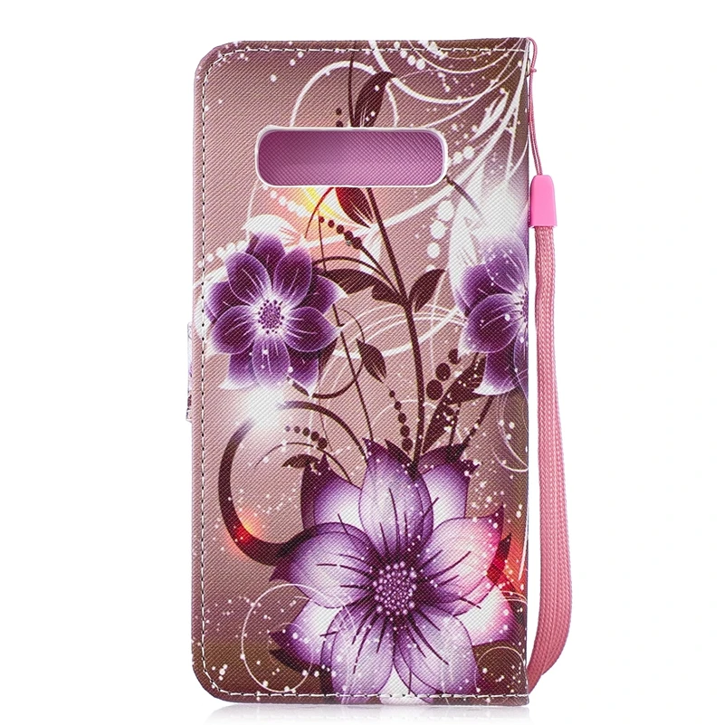 Чехол-бумажник из искусственной кожи для samsung Galaxy S10 S10e S10 Plus A6 A8 J4 J6 J8 J2 CORE NOTE 9 откидная подставка Мягкий силиконовый чехол
