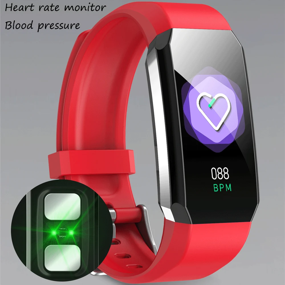 

2021 Smart Watch Bracelet Body Thermometer Blood Pressure Fitness Bracelet Waterproof Sport Smart Band Watches For Men Women