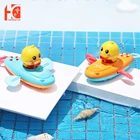 Игрушки для детской утки, игрушка для бассейна, плавающие утяжки, игрушка, ручная тянущаяся нить, утки, лодка, лодка, детская игрушка для первой ванны