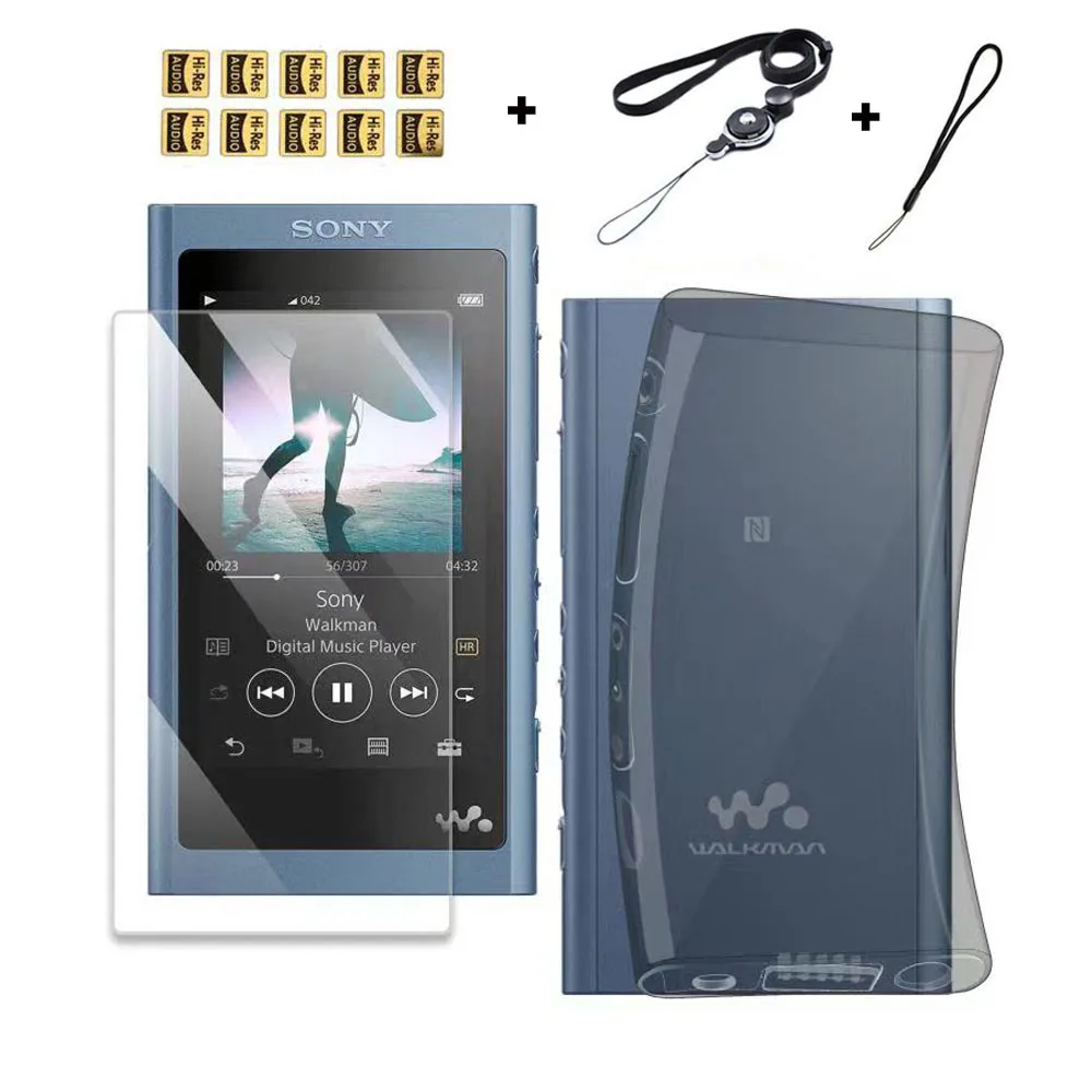 Защитный чехол из мягкого ТПУ для Sony Walkman защитный закаленного стекла A55 A56 A57 A55HN
