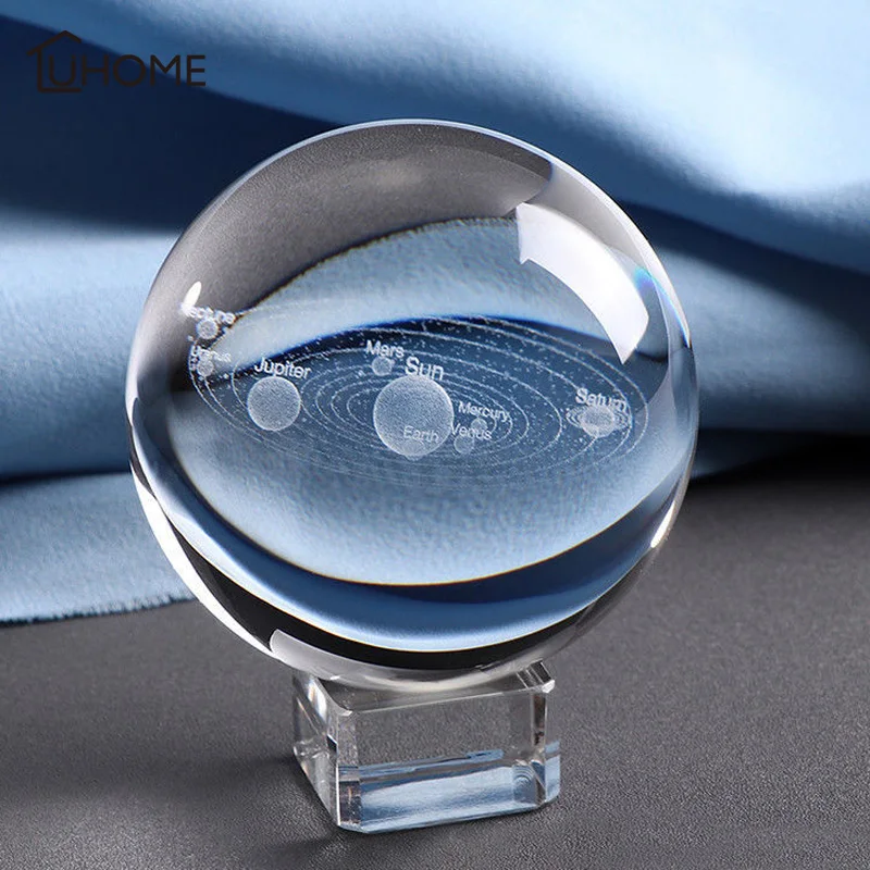 3D солнечная система хрустальный шар планеты стеклянный Млечный Путь Глобус