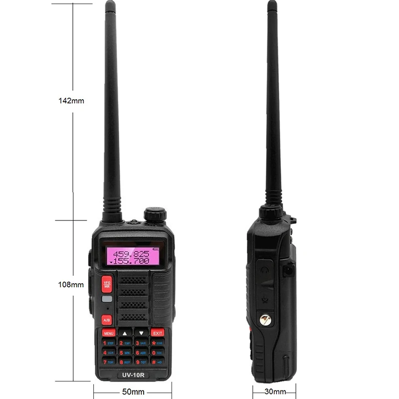New BAOFENG UV-10R 10W Walkie Talkie Ham CB Radio Stations VHF UHF Amateur Transceiver 30Km For Hunting Strong Penetration | Мобильные