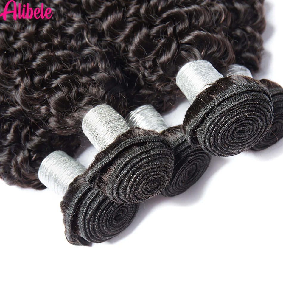 10A Grade Brazilian Kinky Curly Hair Bundle Long 26 28 30 inch Remy Human Weave Alibele hair 1/3/4 Pc Deals | Шиньоны и парики