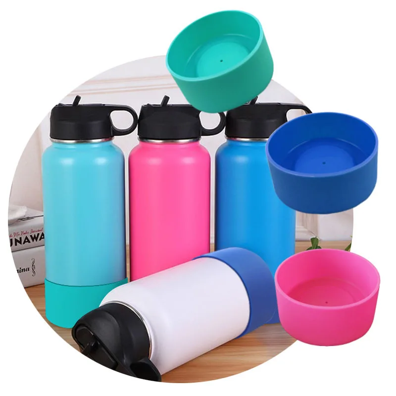 

9*4.5cm Silicone Cup Protective Case Silicone Bottom Pad for Thermo Cup HANW88