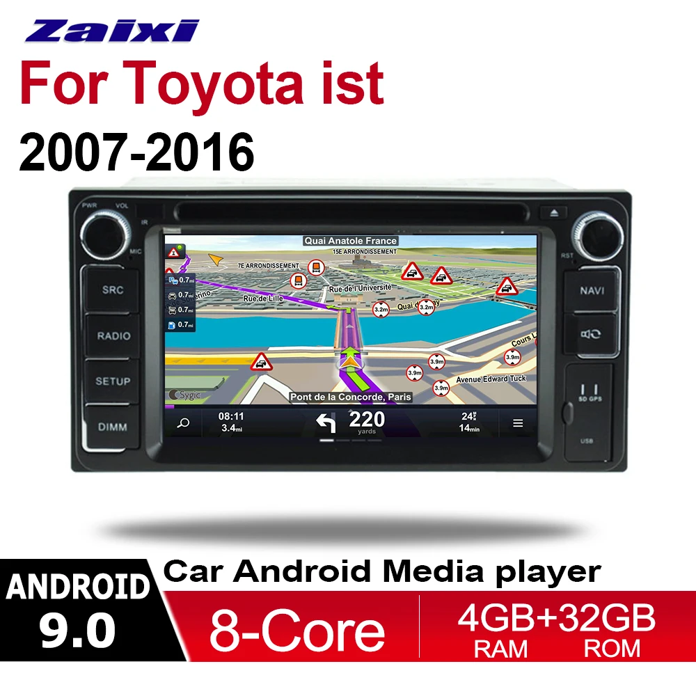 Автомобильный мультимедийный DVD-плеер GPS-навигация 2DIN Android сенсорный экран Bluetooth