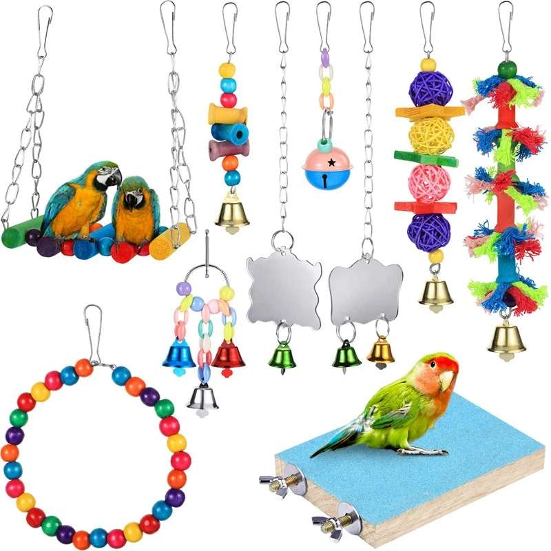 

10 упаковок, игрушечные гамаки для попугаев