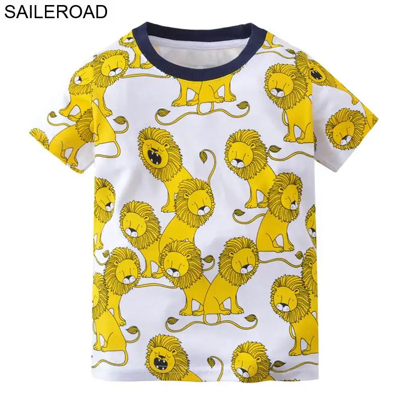 2605 same picture SAILEROAD 2-8лет мультфильм динозавр принт мальчики шорты футболка на лето младенец дети мальчики девочки верхняя одежда одежда хлопок - Цвет: 2605 same picture