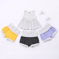 baby girl clothes set girls clothing sets 2 pcs striped sleeveless topsshort pants casual soft comfortable baby clothes 0 18m