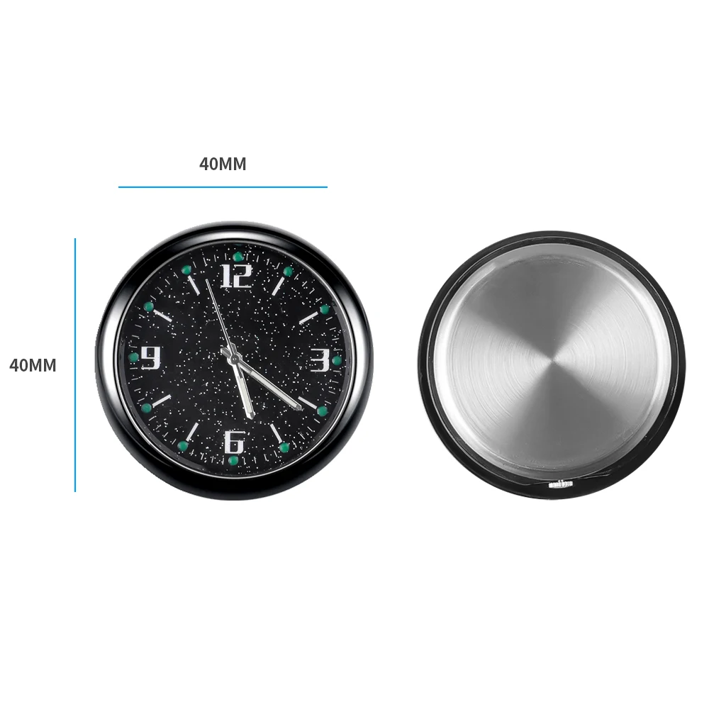 Car Clock Auto Internal Luminous Automobiles Stick-On Digital Watch Mechanics Diamond Quartz Ornament Accessories |