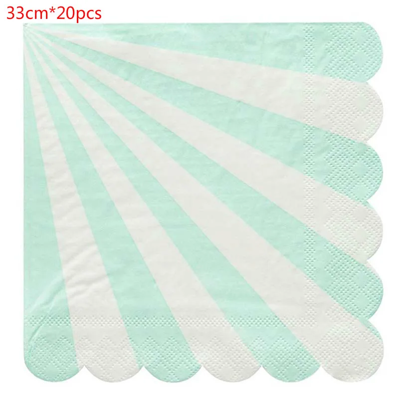 Праздничные вечерние принадлежности из серебряной фольги зеленые бумажные