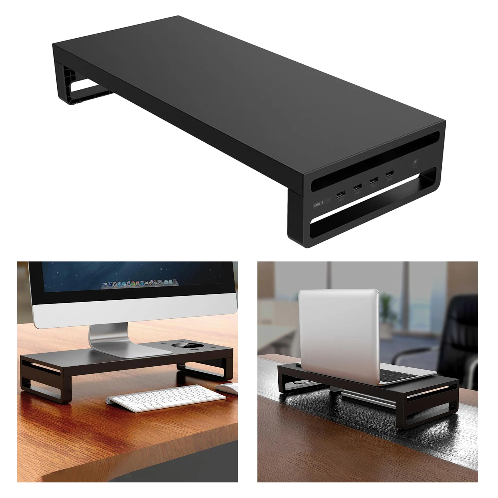 

Metal Computer Monitor Stand Computer Riser Support Organizer