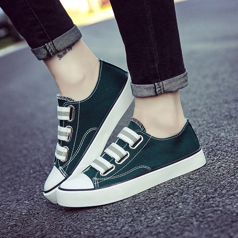 Кроссовки женские холщовые дышащие универсальные плоская Вулканизированная