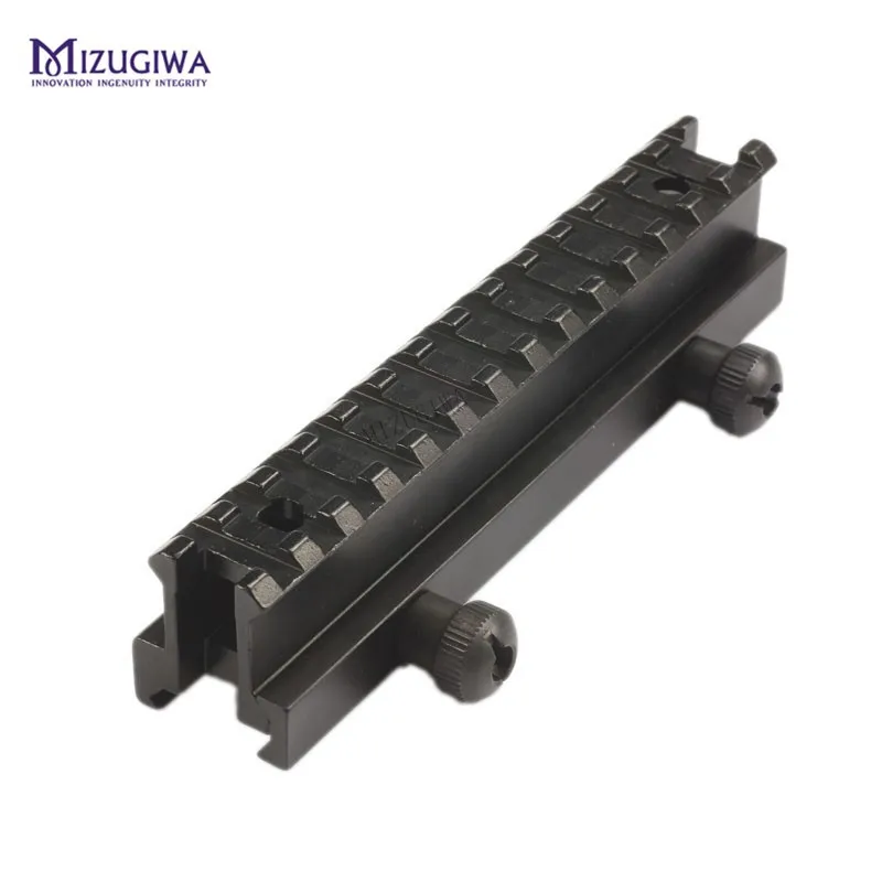 MIZUGIWA AR Riser Mount Weaver Picatinny High Profile See Thru 20 мм с 13 слотами Rail Flat Top Gun|Кронштейны и