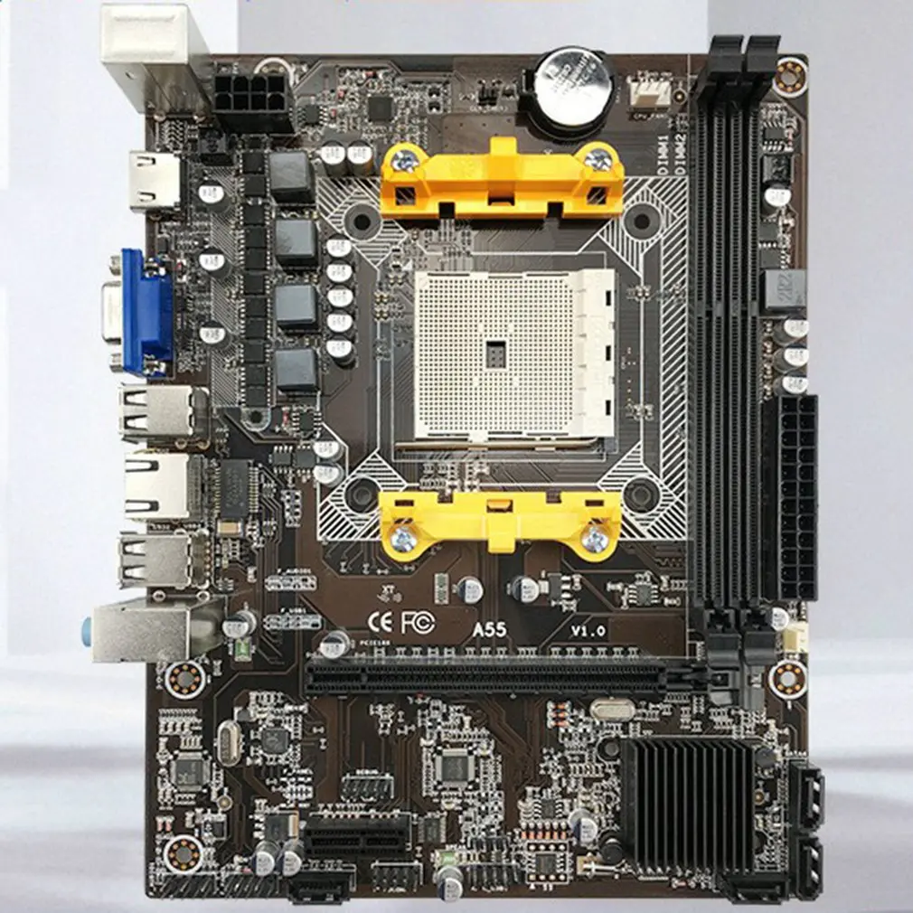 

Motherboards A55 M-ATX DDR3 16GB USB 2.0 SATA For Computer Compatible With AMD A4 / A6 / A8 Series Processor
