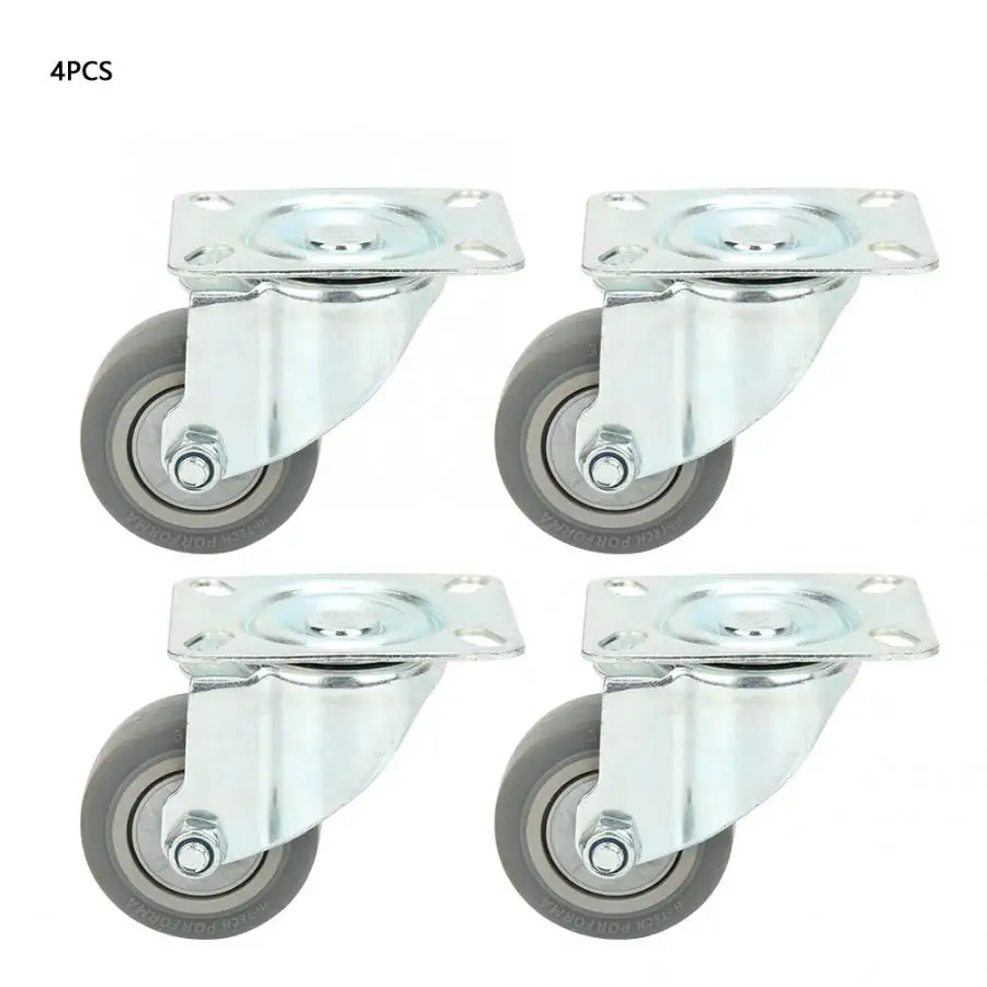 4 шт./компл. 3 дюймов TPR универсальный одиночный подшипник/кпромышленной тележки