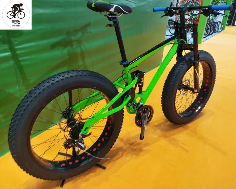 Полная подвеска снег/пляж горный велосипед 27 скоростей сплав 26*4 0 дюймов | Спорт и