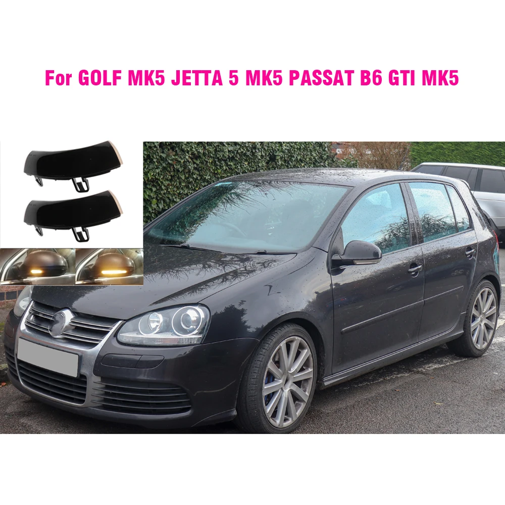 

For GOLF MK5 GTI MK5 Sharan Superb EOS Skoda Car Rear View Mirror Indicator LED Turn Signal Light Side Steering Lamp