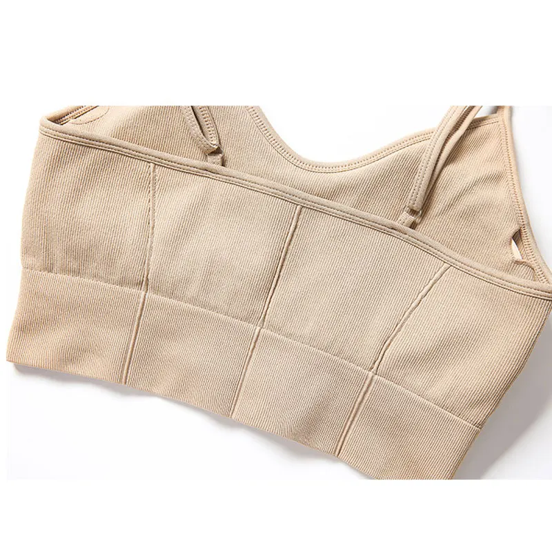 Женский бюстгальтер для йоги с эффектом пуш ап топ тренажерного зала и фитнеса