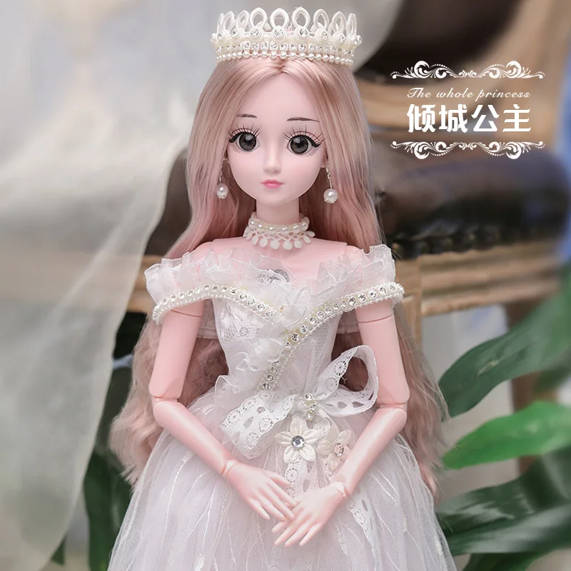 Кукла шарнирная 23 6 1/3 дюйма 20 шарниров с одеждой обувью париком волосами макияжем