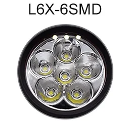L6X 6LED EURS мотоциклетные фары высокой яркости наружный водонепроницаемый светодиодный фары 4 Светодиодный прожектор для вождения мотоцикла 6 светодиодный - Цвет: L6X 6LED