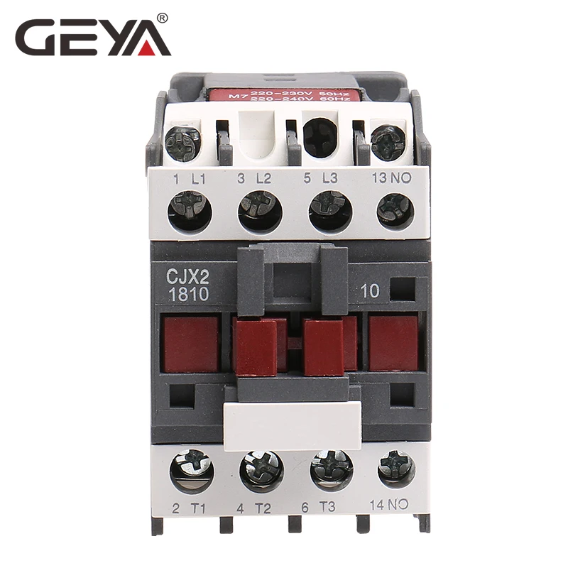 GEYA CJX2 1810 Din Rail магнитный контактор переменного тока цена 220V или 380V Промышленный 18A