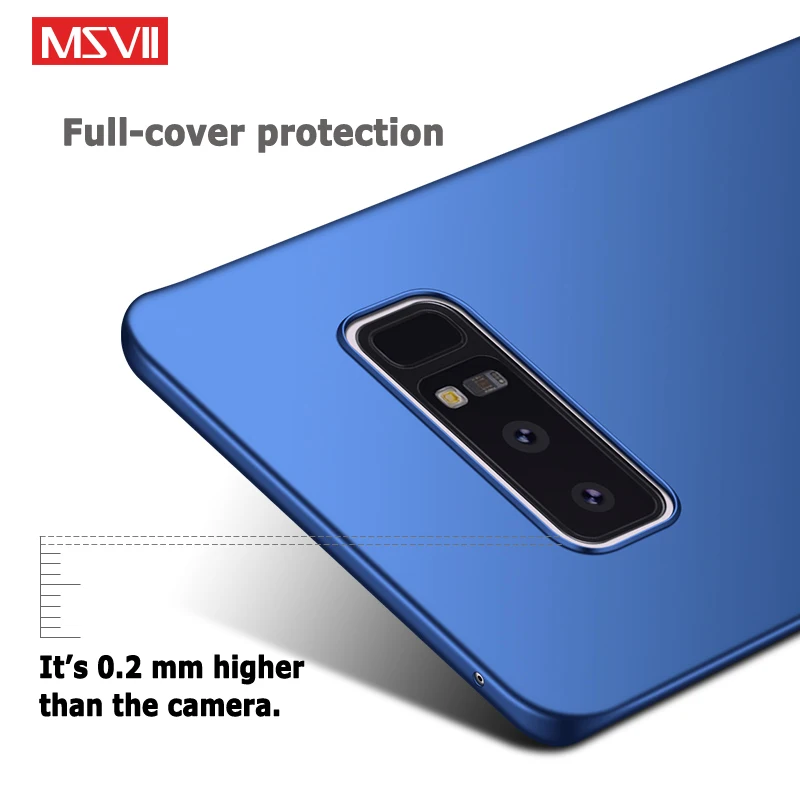 Чехол Msvii для Samsung galaxy Note 8 роскошный жесткий пластиковый матовый чехол-накладка