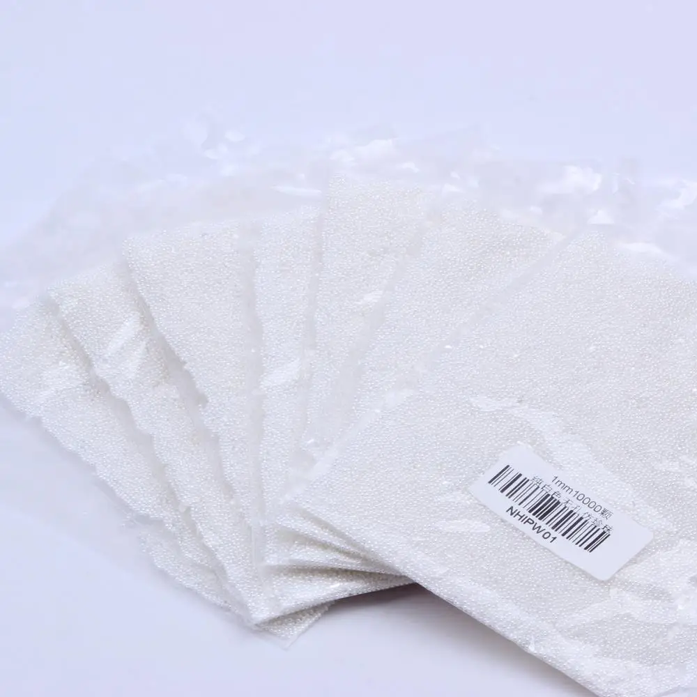 10000 шт 1 мм слоновая кость и белый мини без отверстия круглый искусственный жемчуг