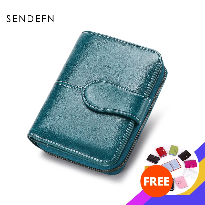 SENDEFN новый кошелек брендовый Кошелек для монет на молнии сплит кожа Мини кошельки