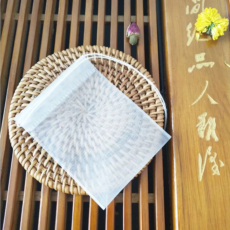 100 шт чайных пакетиков Пустой чайный пакетик нейлоновый материал с фильтрующей