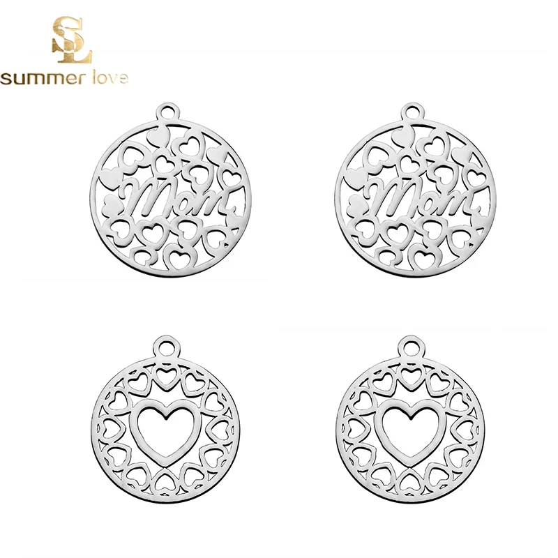 10 шт./лот ожерелье с подвеской в виде сердца из нержавеющей стали|Подвески| |