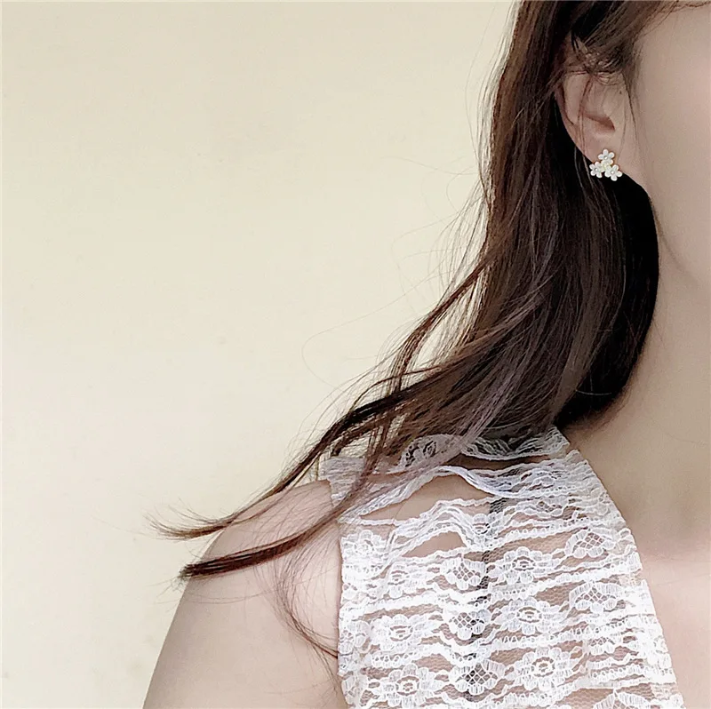 Модные женские серьги 2019 Милая смола цветок гвоздики Женские аксессуары