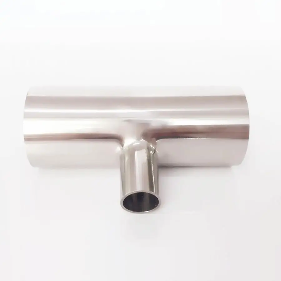 

38mm 1.5" x 32mm 1.25" Pipe OD Reducing Butt Welding Auto Tee 3 Way 3A SUS 304 Stainless Sanitary Fitting Homebrew