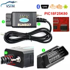 Инструмент Диагностический ELM327, Версия USB, работает на Forscan для Ford, ford HS CAN MS CAN V1.5, автомобильный OBD2, ELM327 USB PIC18F25K80 FTDI