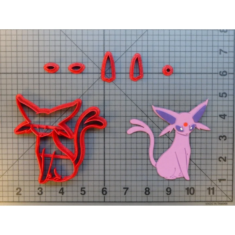 N8733 Espeon 3inch Воздушный японский аниме Покемон 3D печатных PLA пластик помадка торт Топ украшения формы - Цвет: N8733 Espeon 3inch