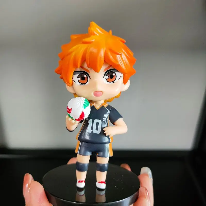 

6pcs/set Volleyball Juvenile Anime Haikyuu Action Figure Big Head Kenma Hinata Shoyo Tobio Koushi Model Toy Boy Gift Collectible